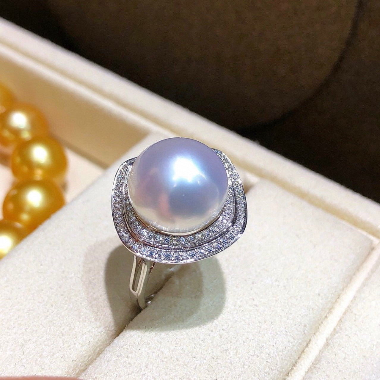 925 Silver Natural Pearl Jewelry Suit