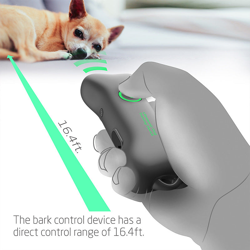 Portable Handheld Ultrasonic Anti-Bark Dog Repellent & Trainer