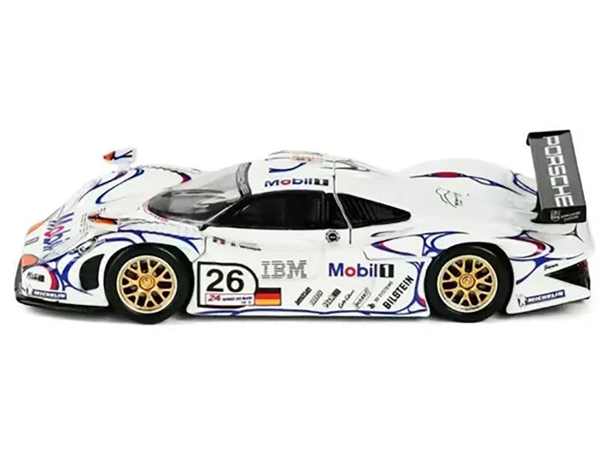 Porsche 911 GT1 #26 Allan McNish - Stephane Ortelli - Laurent Aiello "Porsche AG" Winner "24 Hours of Le Mans" (1998) 1/64 Diecast Model Car by Trends Hobby