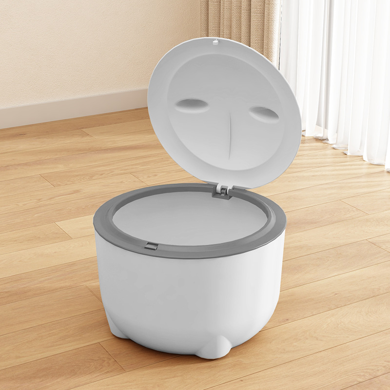 Pet trash bin-yellow-PP-1 pc