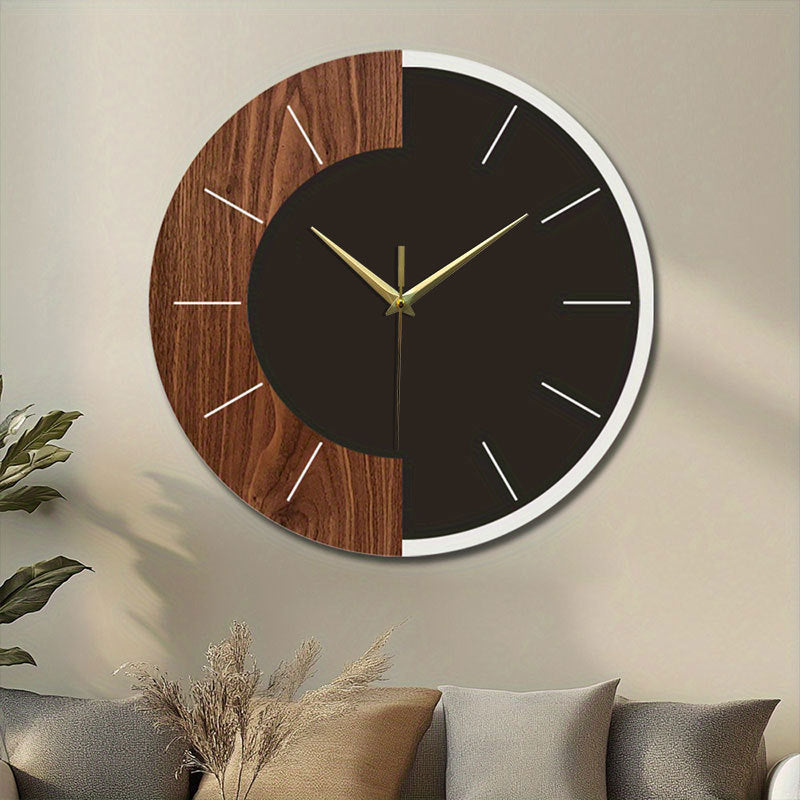 Nordic-style Minimalist Wooden Wall Clock Modern Home Decor Accent Wall Clock