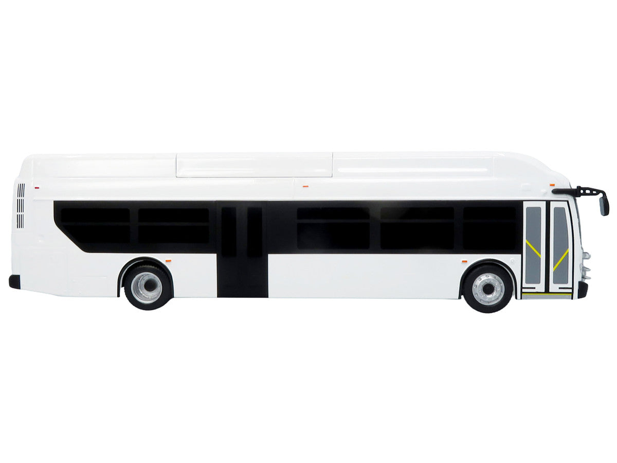 New Flyer Xcelsior Transit Bus Bank White "The Bus & Motorcoach Collection" Limited Edition to 504 Pieces Worldwide 1/43 Model by Iconic Replicas