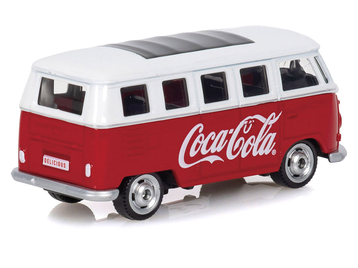 1963 Volkswagen Type 2 Van "Coca-Cola" Red and White 1/50 Diecast Model by Motorcity Classics
