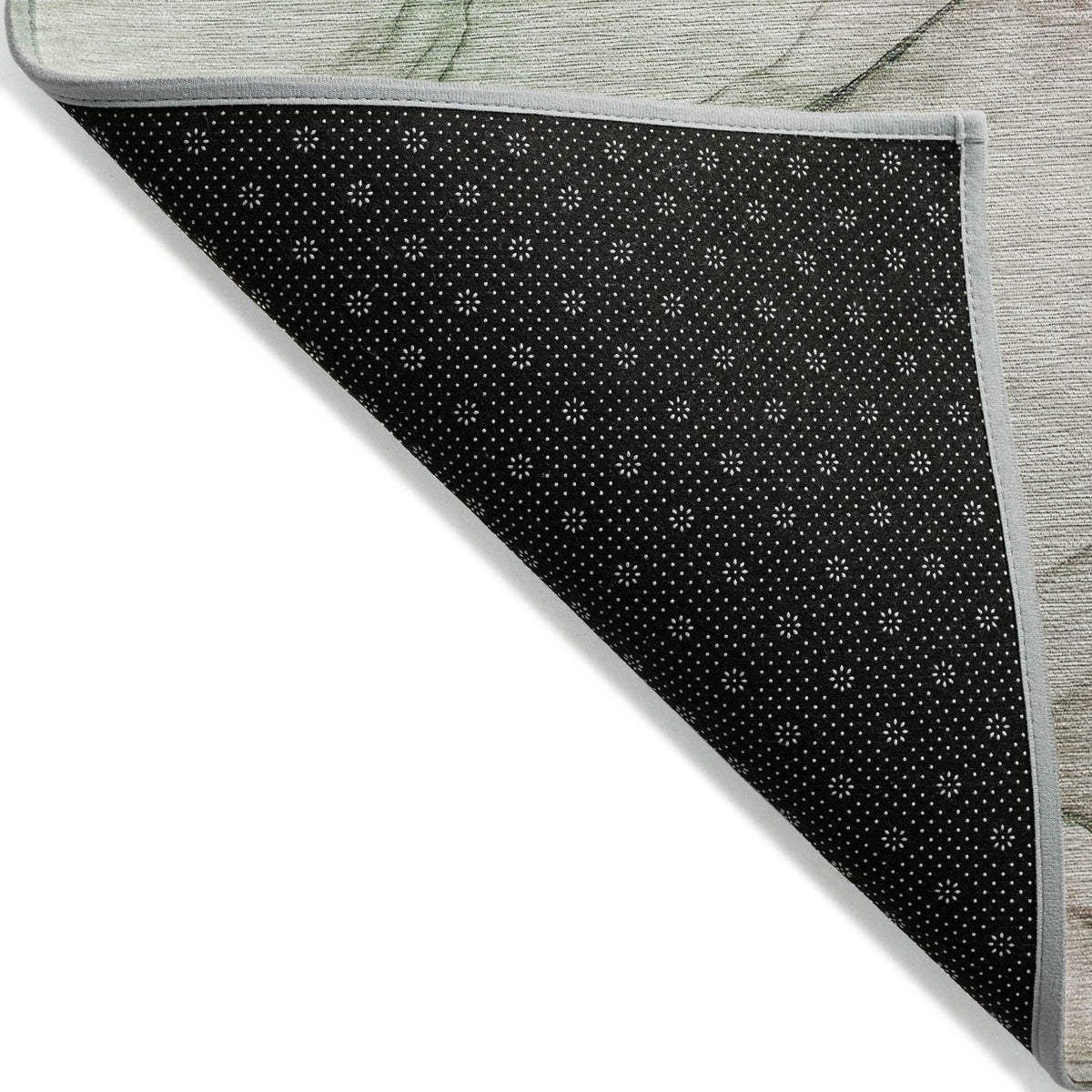 8' Runner Gray and Pink Abstract Washable Non Skid Indoor Outdoor Runner Rug
