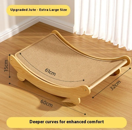 Jute Style Cat Scratch Board Cat Nest Integrated Scratch-resistant Wear-resistant No Dandruff