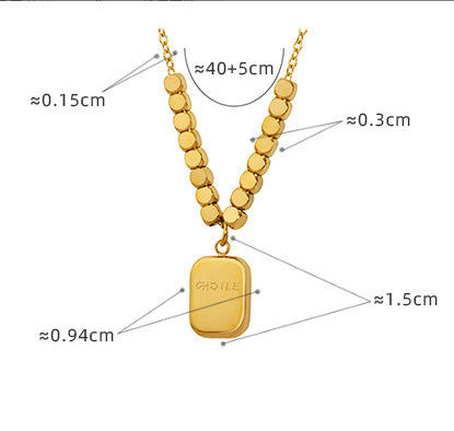 Titanium Steel Minimalist Irregular Fashion All-Match Ring