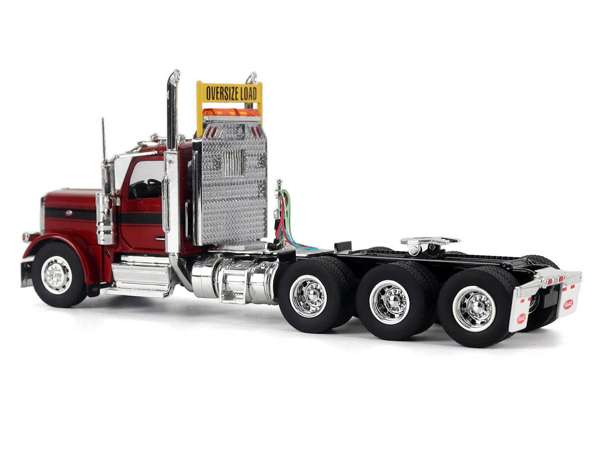 Peterbilt 589 Truck Tractor with Day Cab Legendary Red "Transport Series" 1/50 Diecast Model by Diecast Masters