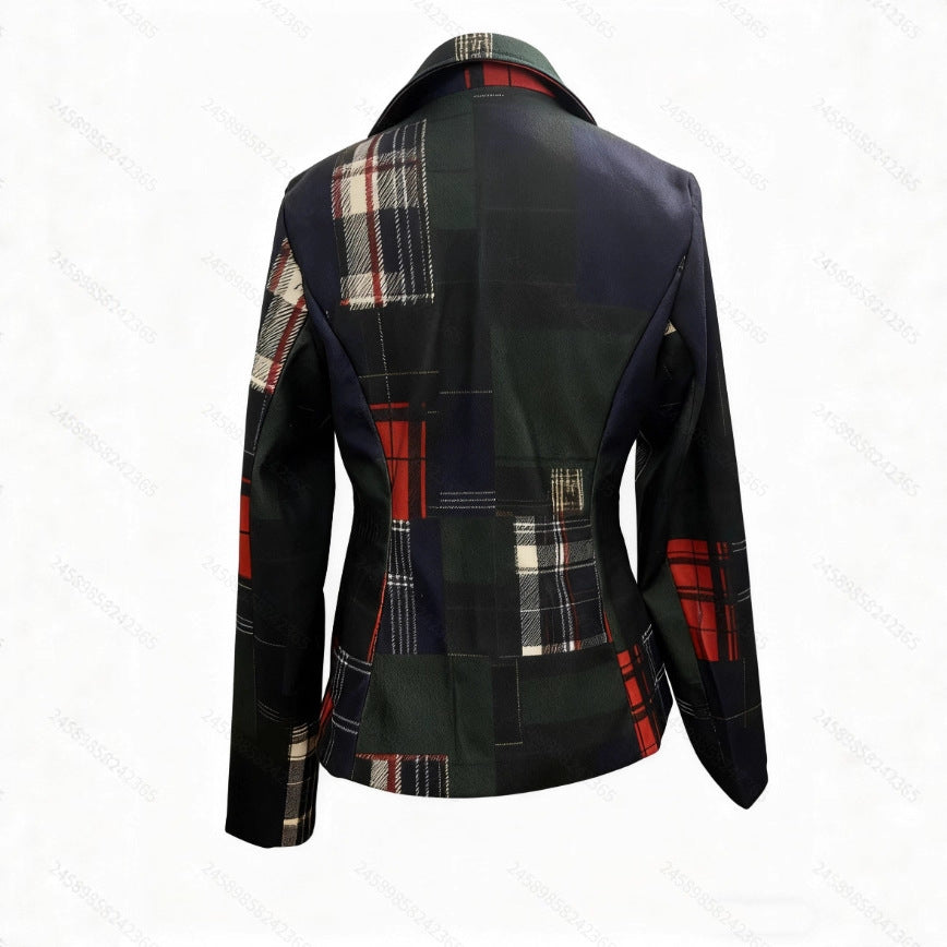 Ladies' Double-breasted Wool Suit Jacket
