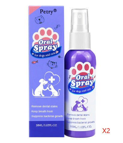 Dental Teeth Cleaning Pet Oral Spray For Cats And Dogs