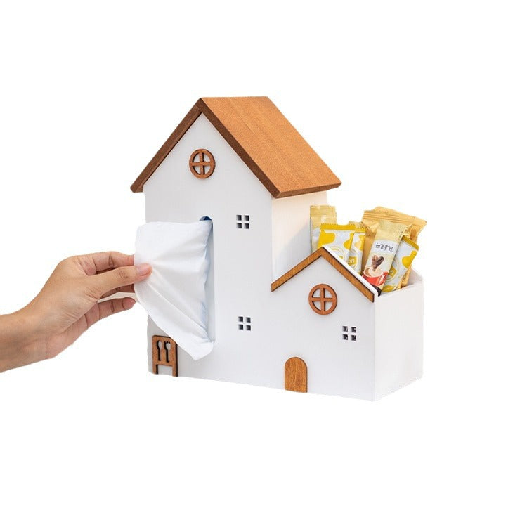 Multi-functional Tissue Box Remote Control Storage Coffee Table Tissue Box