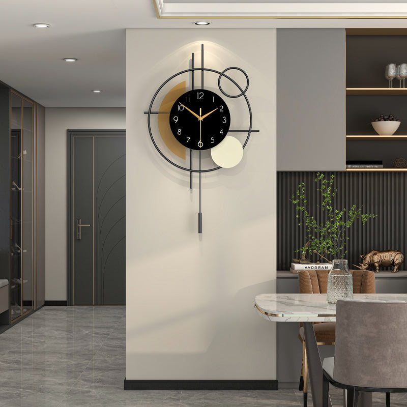 Modern Metal Wall Clock Creative Decorative Home Decor