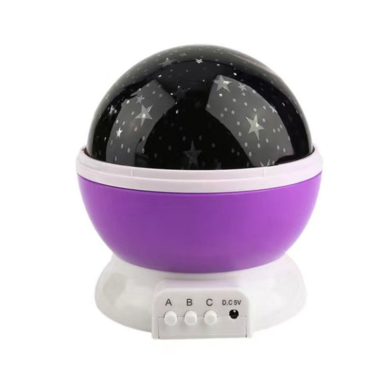Colorful Spherical Rotating Star Projection Lamp Children's Toys