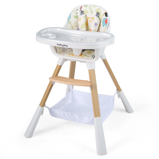 4 in 1 High Chair for Babies Convertible Toddler Highchair-Multicolor