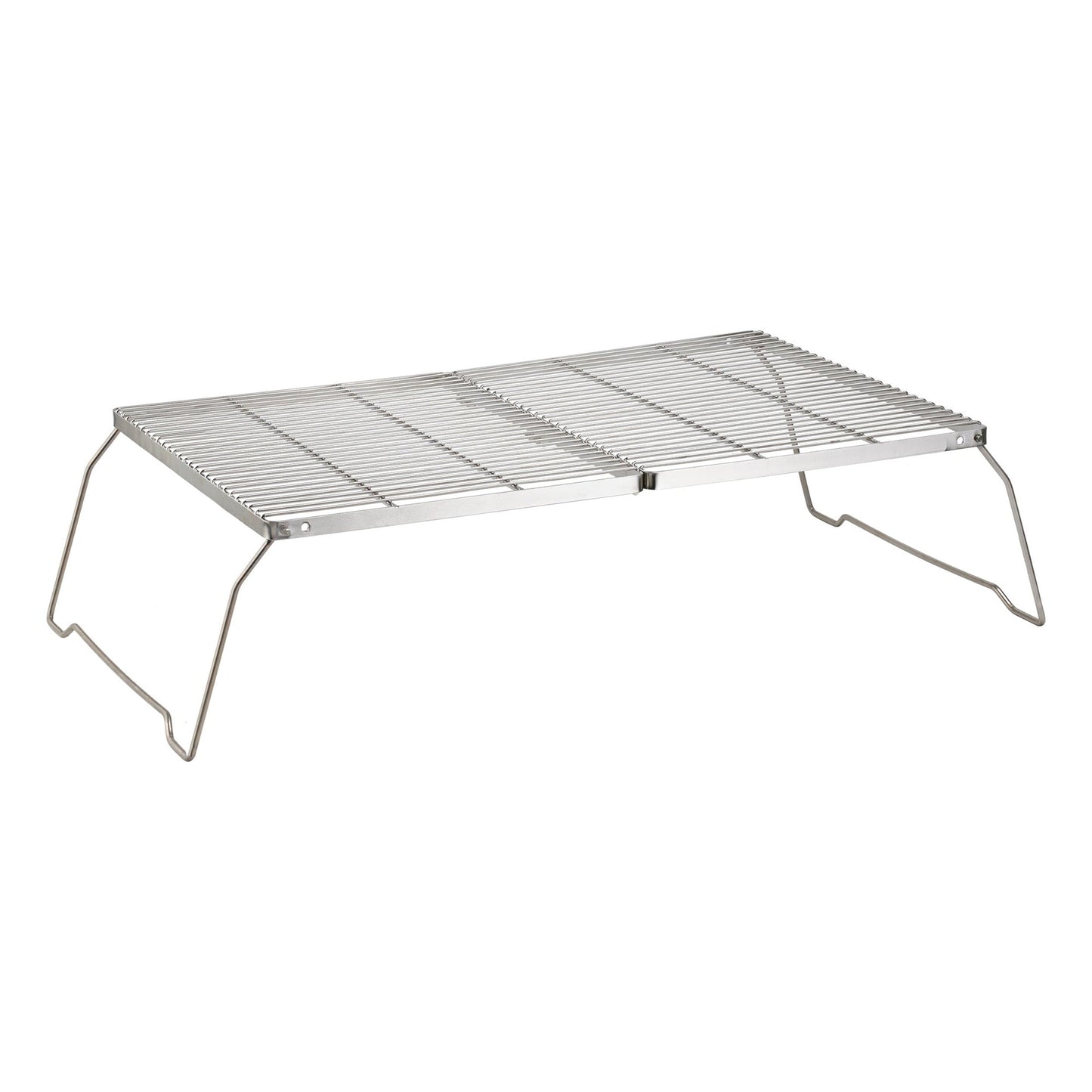 Brentwood 25 x 17 Inch Heavy Duty Stainless Steel Portable Folding Campfire Grill with Carry Bag