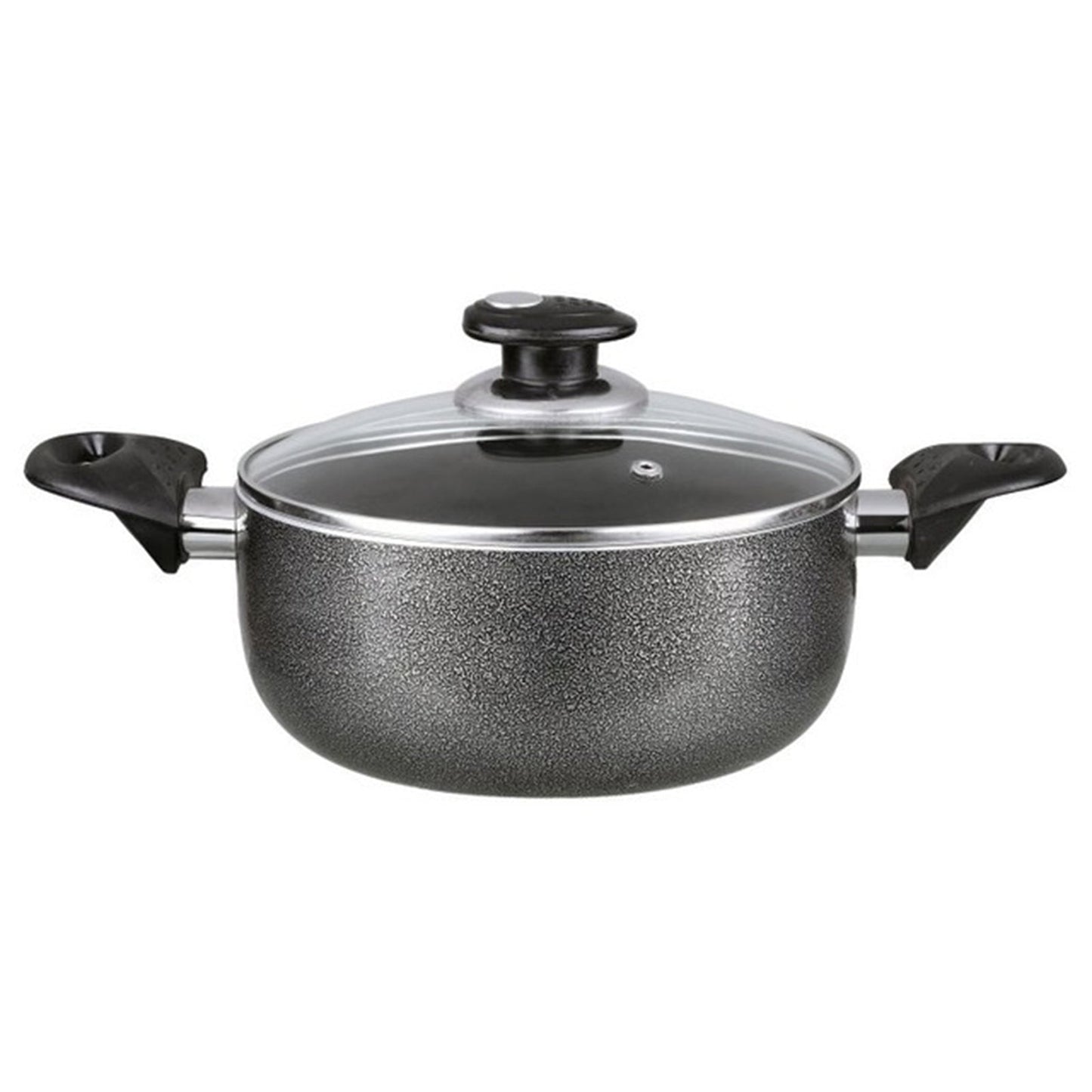 Brentwood Dutch Oven Aluminum Non-Stick 5 Qt-Gray