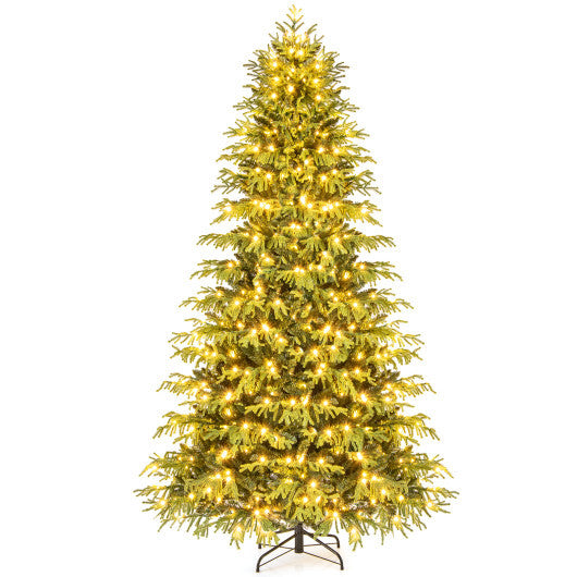 Artificial Christmas Tree with LED Lights and PVC Mixed Branch Tips-7
