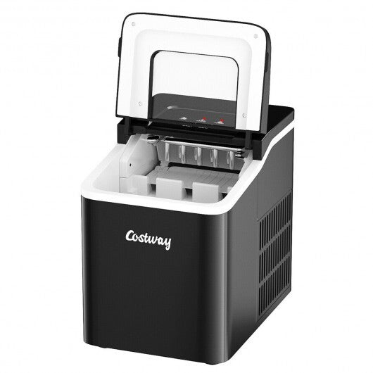 Portable Countertop Ice Maker Machine with Scoop-Red