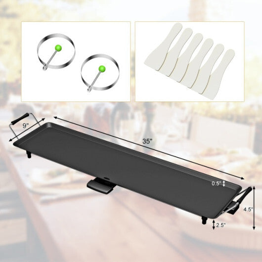 35 Inch Electric Griddle with Efficient Heating