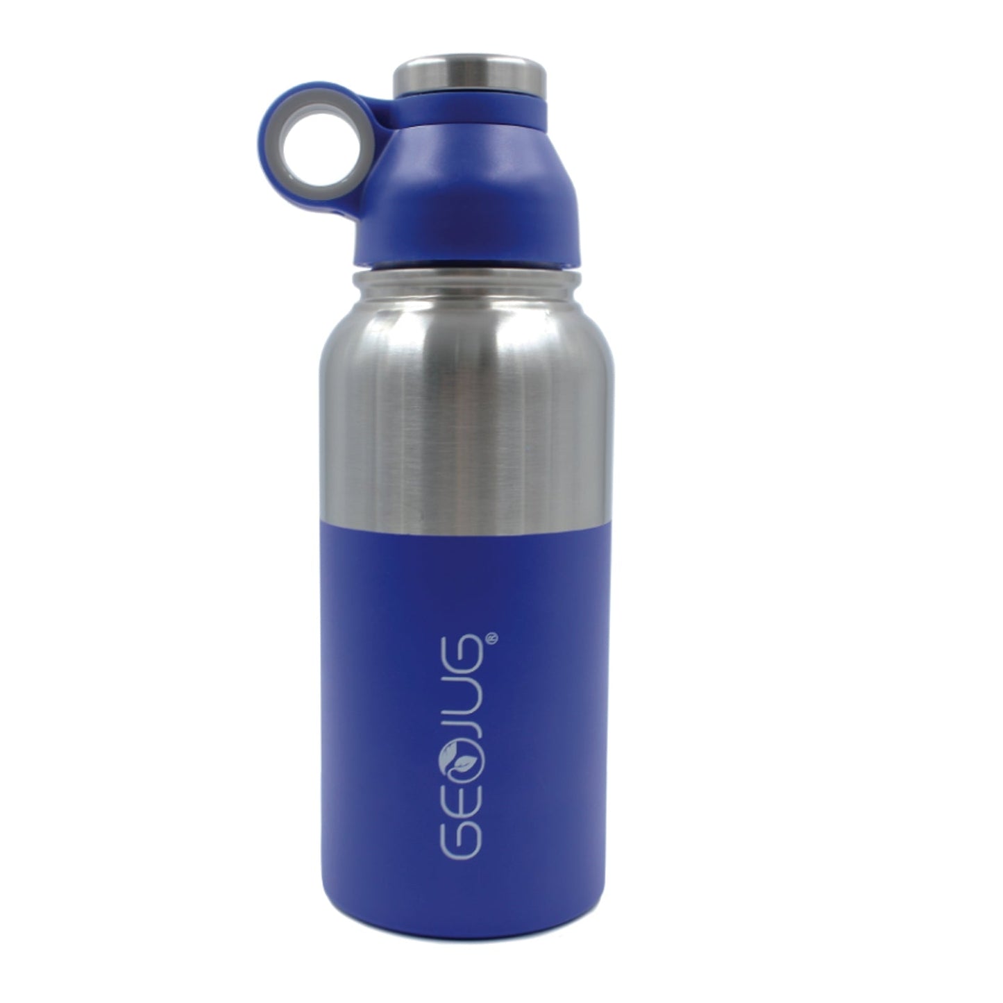 Brentwood GeoJug 18oz Stainless Steel Vacuum Insulated Water Bottle, Blue