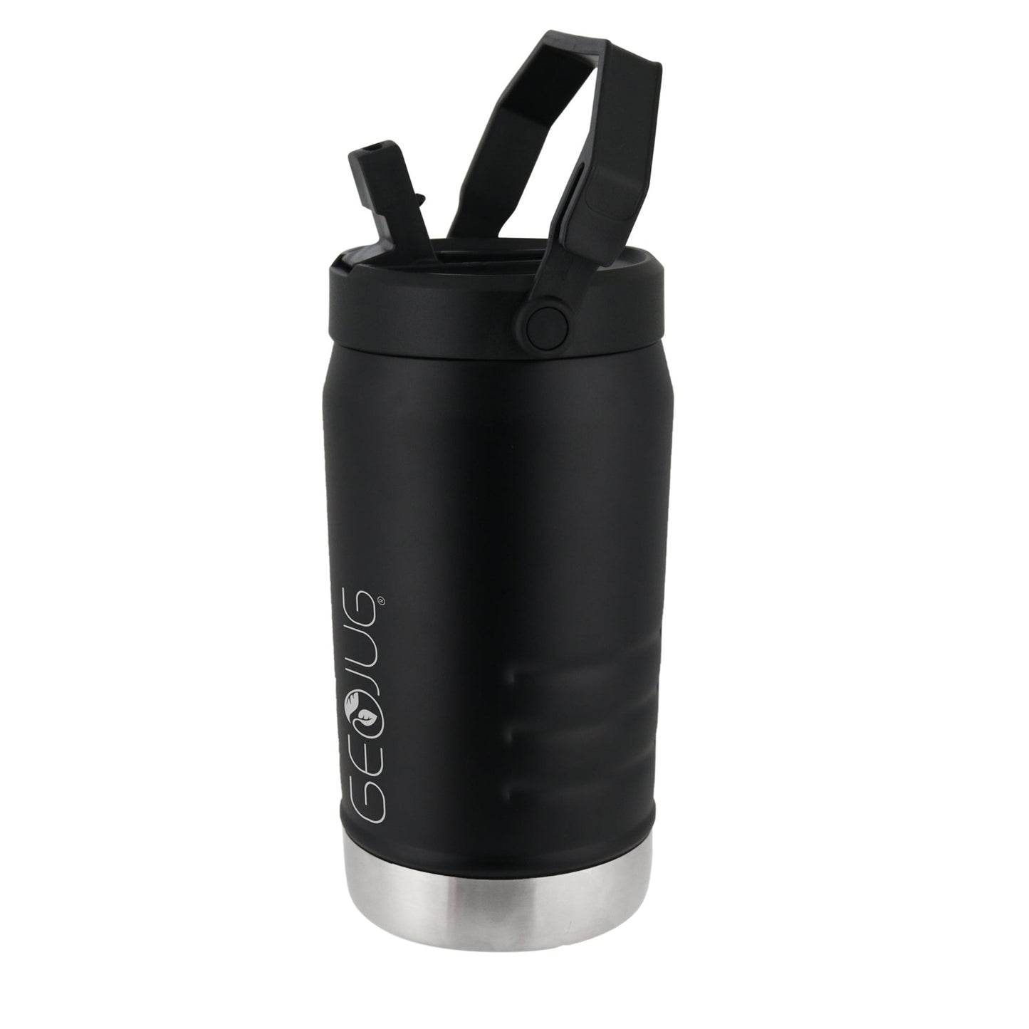 Brentwood GeoJug 64oz Stainless Steel Insulated Sports Water Jug in Black