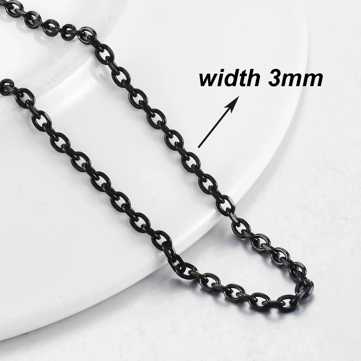 New Fashion Popular Black Necklace Men And Women Hip-Hop Dark Style Classic Jewelry