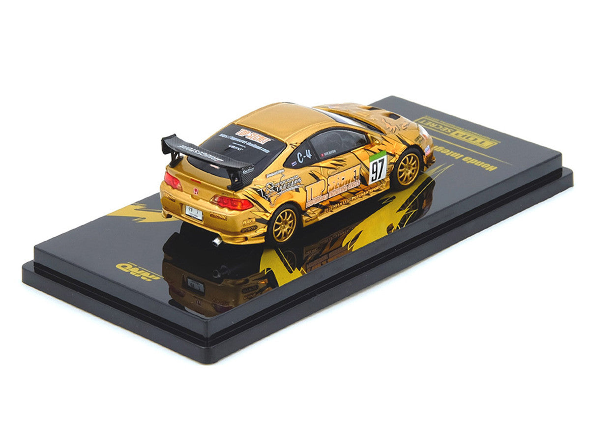 Honda Integra Type R (DC5) RHD (Right Hand Drive) #97 "Top Secret Thailand" Gold Metallic with Graphics "Honda Fest Thailand 2025"1/64 Diecast Model Car by Inno Models
