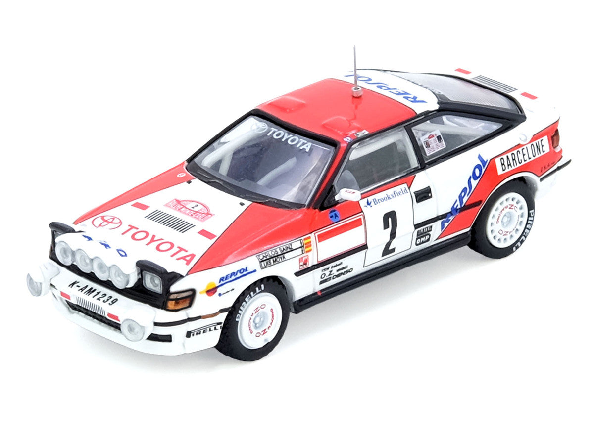 Toyota Celica GT-Four (ST165) #2 Carlos Sainz - Luis Moya Winner "Rally Monte Carlo" (1991) 1/64 Diecast Model Car by Inno Models