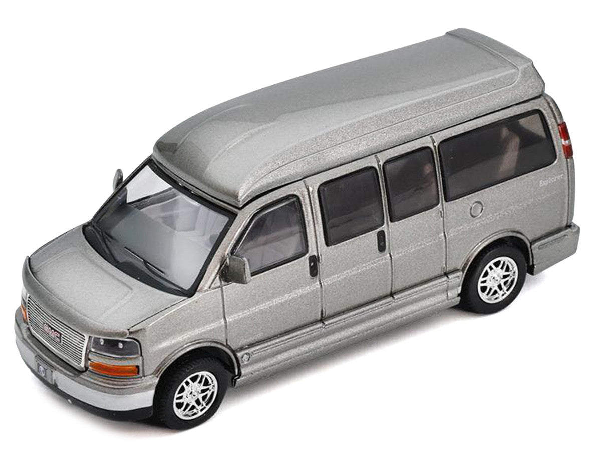 GMC Savana Explorer Limited SE Van Gray Metallic 1/64 Diecast Model Car by Shadow