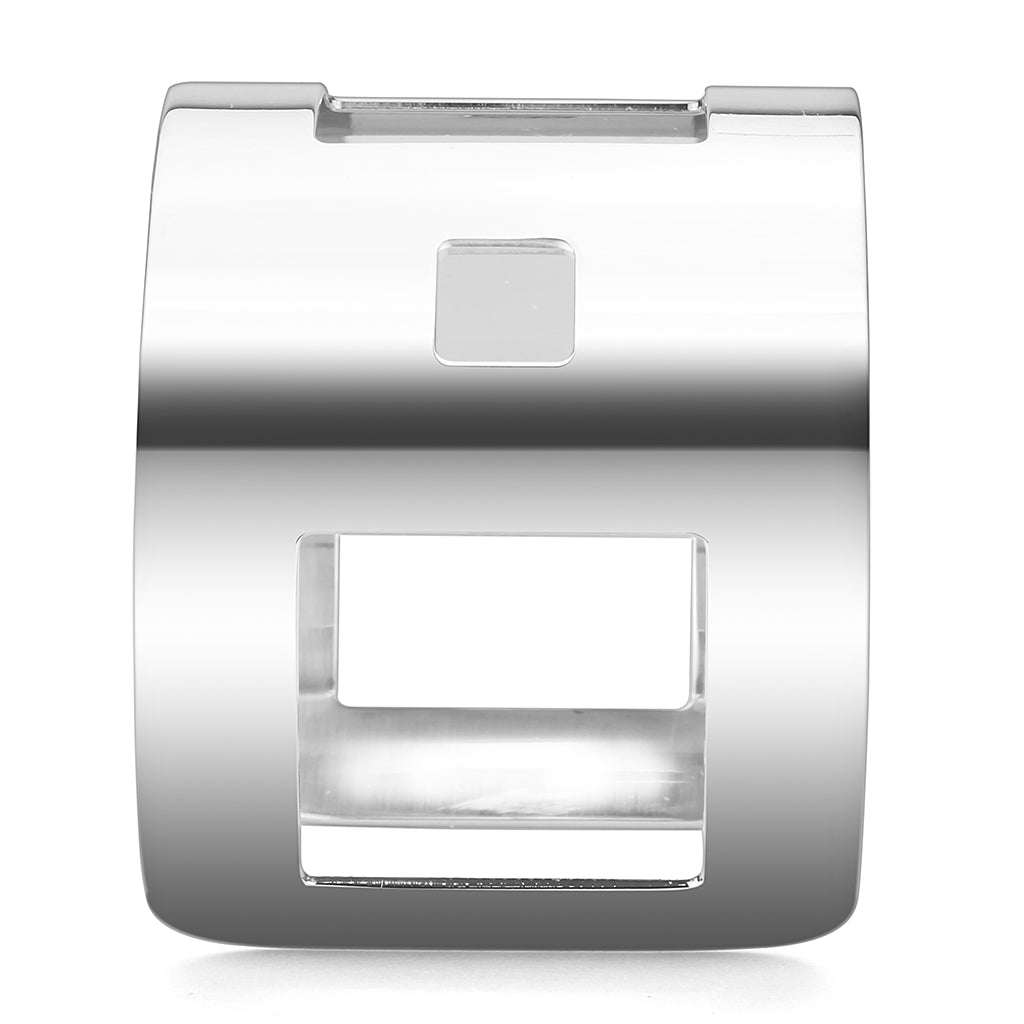 LO482 - Stainless Steel Bangle with No Stone