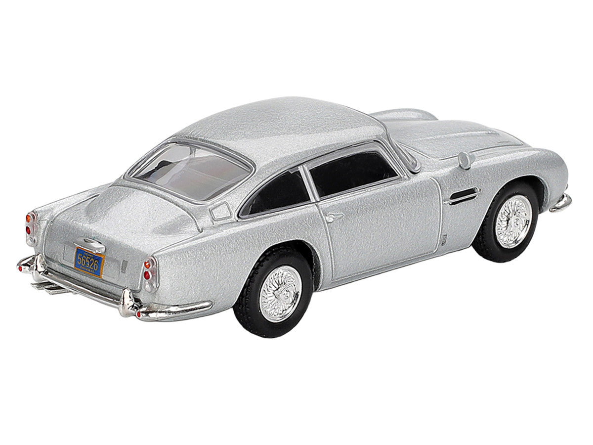 Aston Martin DB5 Birch Silver Metallic 007 James Bond "Casino Royale" (2006) Movie Limited Edition 1/64 Diecast Model Car by Mini GT