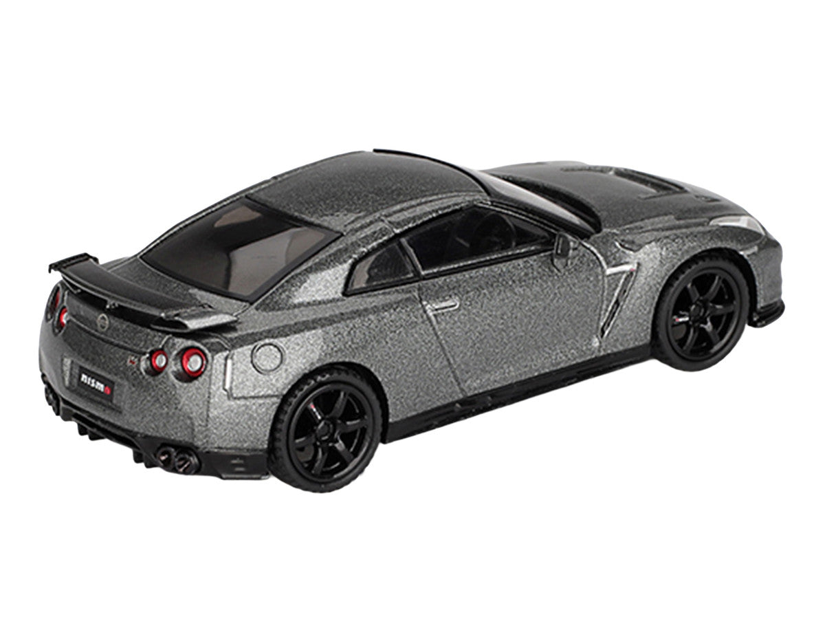 Nissan GT-R Nismo R35 CRS Version RHD (Right Hand Drive) Dark Metal Gray Metallic Limited Edition 1/64 Diecast Model Car by Mini GT