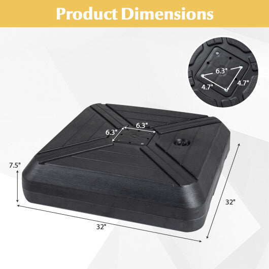 Cantilever Offset Umbrella Base with Wheels for Backyard Poolside