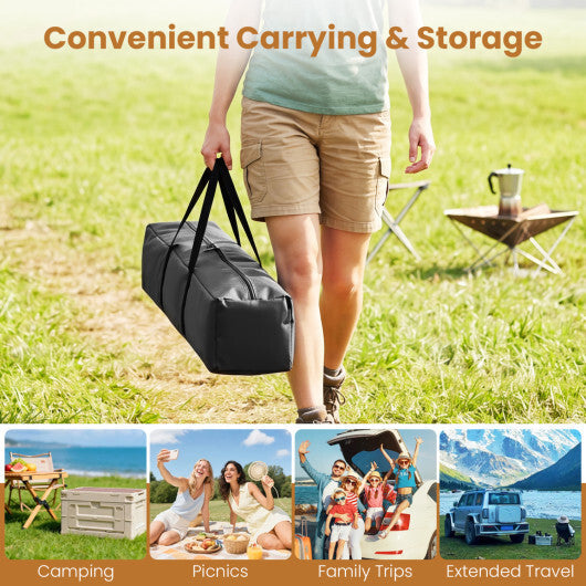 6-Person Outdoor Camping Tent Blackout Easy Setup Instant Cabin Tent with Rainfly and Carrying Bag-Grey
