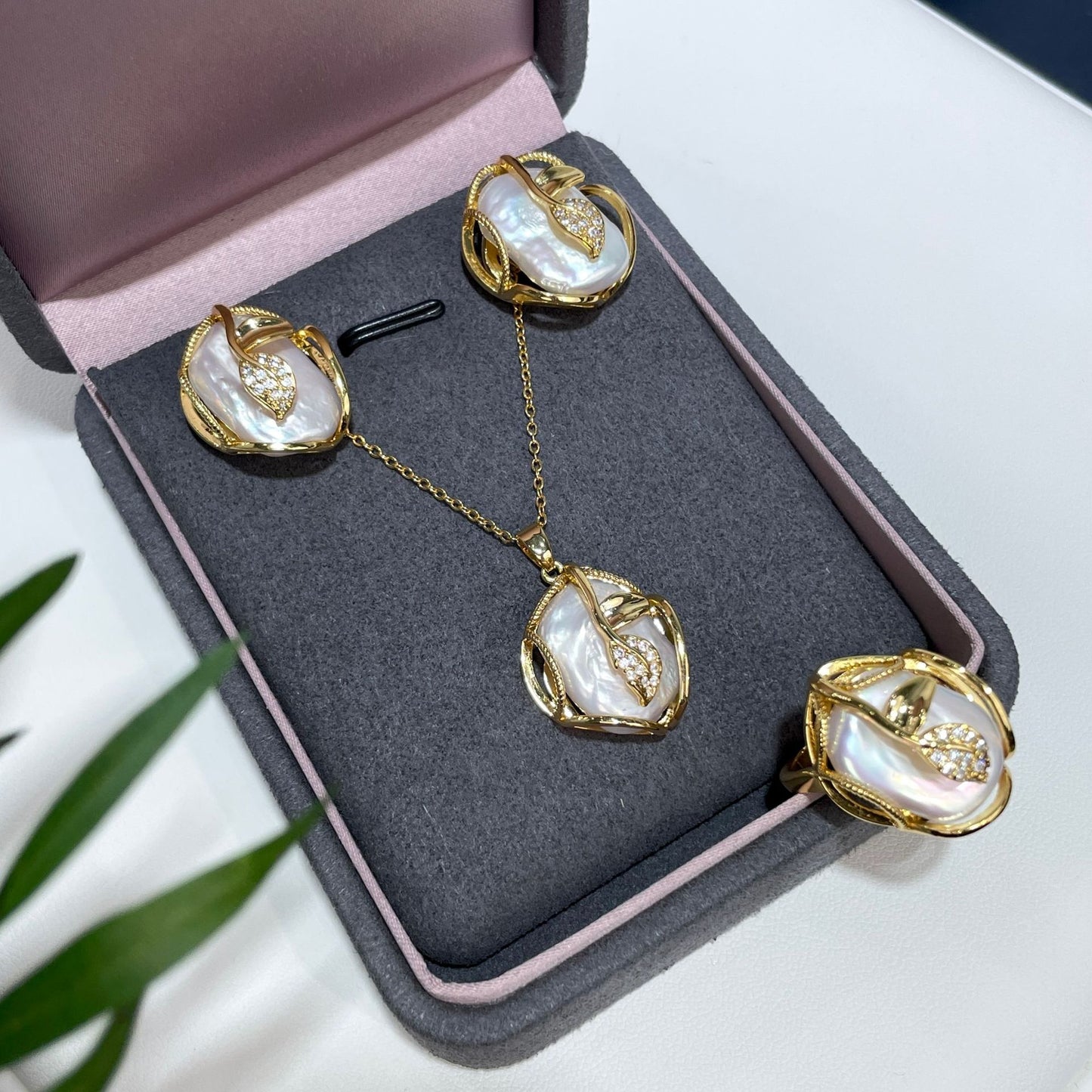 Natural Freshwater Baroque Special-shaped Beads White Color Edison Pearl Eardrop Necklace Pendant Sterling Silver Needle Suit