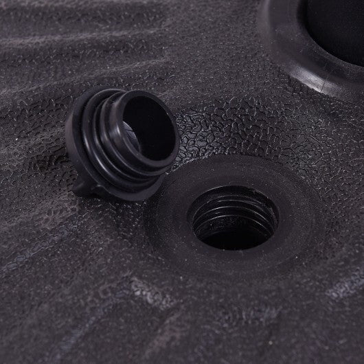 20 Inch Round 23L Water Filled Umbrella Base - Color: Black