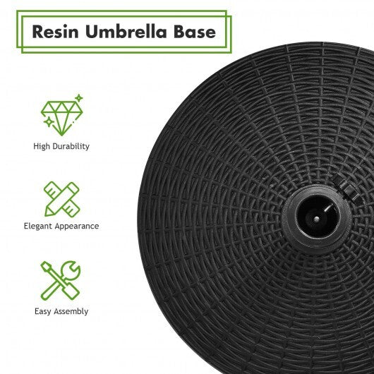 49 LBS Patio Resin Umbrella Base Stand for Outdoor
