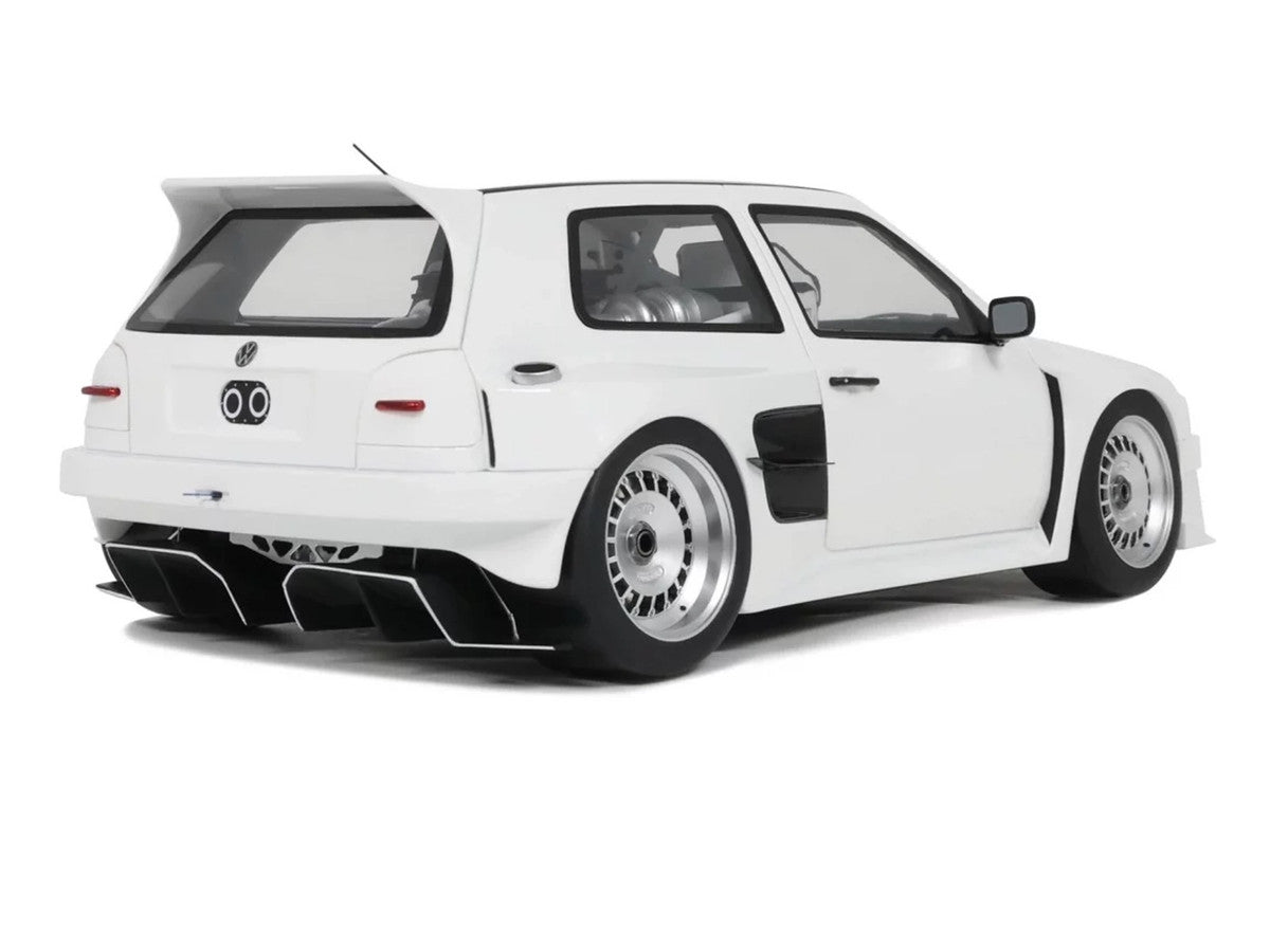 2024 Volkswagen Golf III by Khyzyl Saleem White Limited Edition to 2000 pieces Worldwide 1/18 Model Car by Otto Mobile