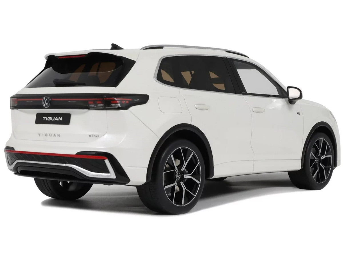 2024 Volkswagen Tiguan E Tsi R-Line Oryx White Pearl Limited Edition to 999 pieces Worldwide 1/18 Model Car by Otto Mobile
