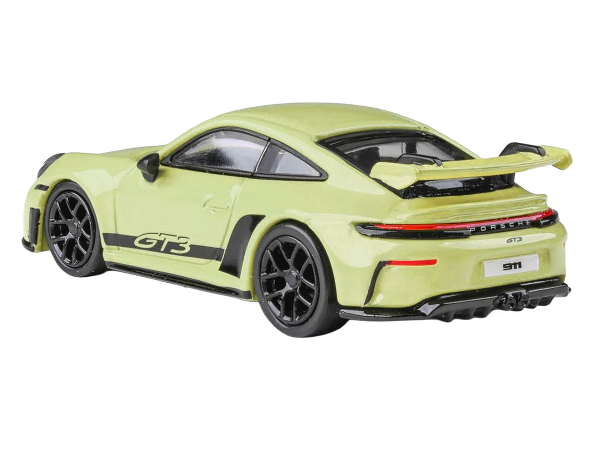 2025 Porsche 911 GT3 (992.2) Cartagena Yellow with Black Stripes 1/64 Diecast Model Car by Paragon Models