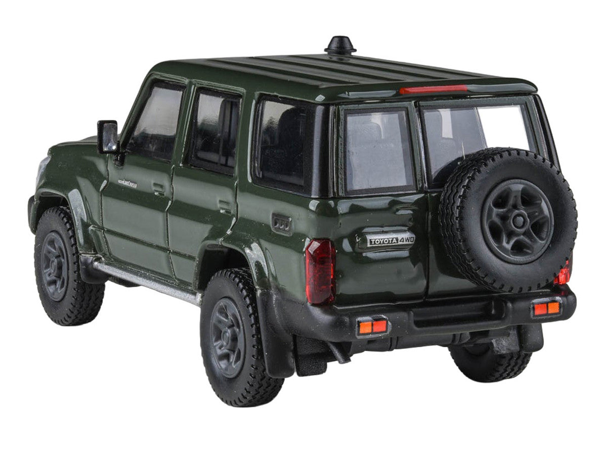 2014 Toyota Land Cruiser LC 76 Military Green 1/64 Diecast Model Car by Paragon Models