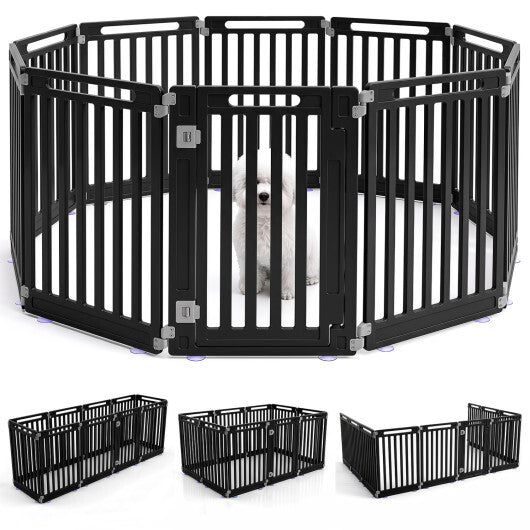 31.5" Height Indoor Outdoor Dog Playpen with 10 Panels-White