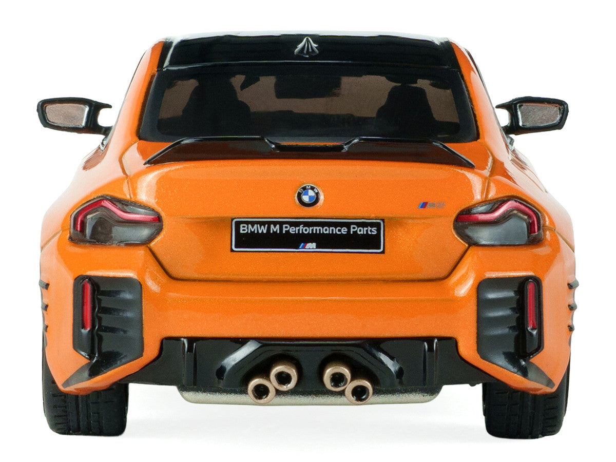 2024 BMW M2 M Performance Papaya Orange Metallic with Black Top 1/43 Diecast Model Car by Solido