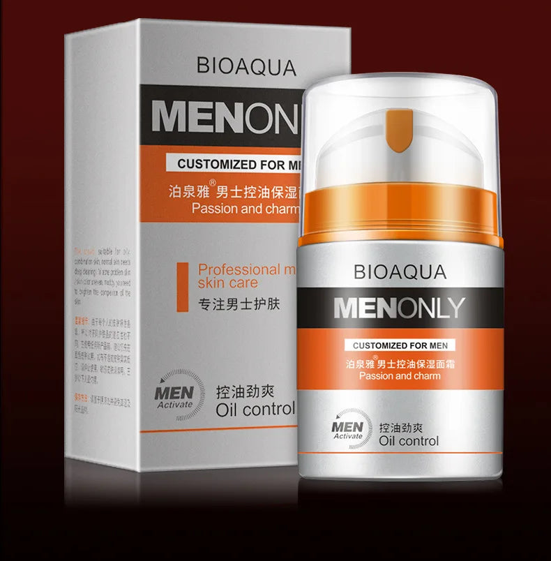 BIOAQUA Men Deep Hydrating Face Cream Moisturizing Oil-control Anti Wrinkle Essence Face Cream Facial Cream Skin Care