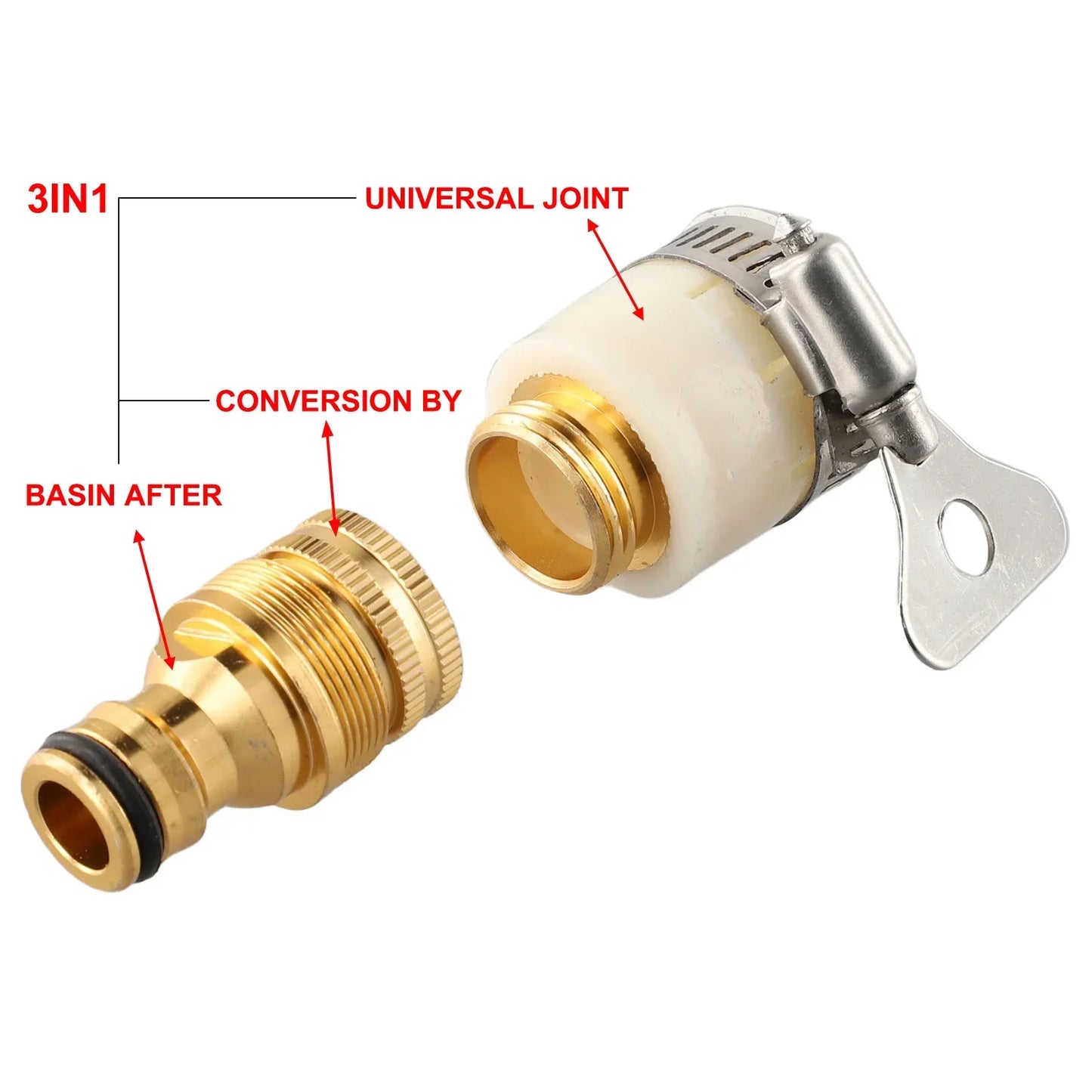 15-23mm Universal Hose Tap Adapters Faucet Tap Connector Garden Water Hose Pipe Fitting Faucet Adapter Watering Garden Tools