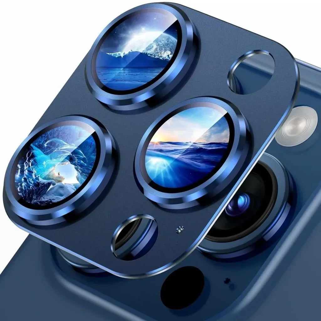 Metal Camera Lens Protector For IPhone 15 16Pro Max Aluminum Alloy Tempered Glass Cover Screen Protector For IPhone 15 16Pro