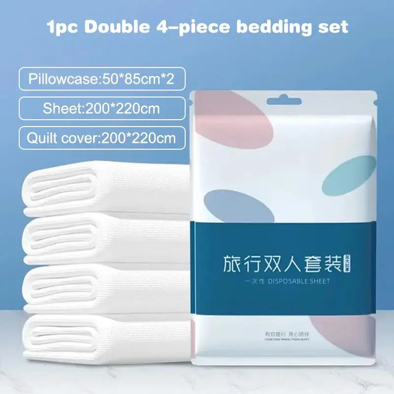 Extra Thick Disposable Bedding Set for Surgery Hotel Guest Room Nonwoven Sheet Duvet Cover Travel