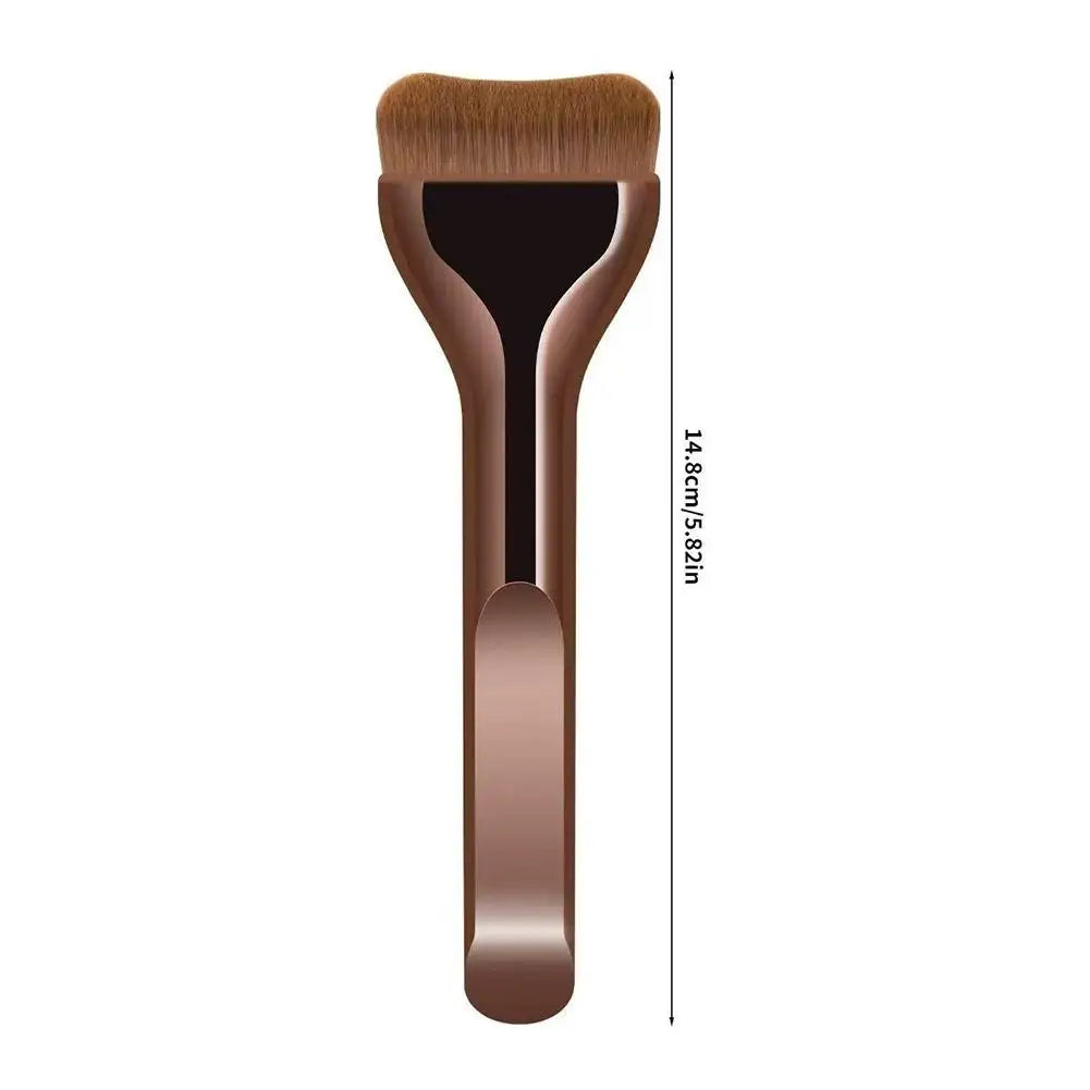 Pillow-Shaped Foundation Makeup Brush | Flat & Wide Head with Ultra-Soft Synthetic Bristles for Streak-Free, Fast Application