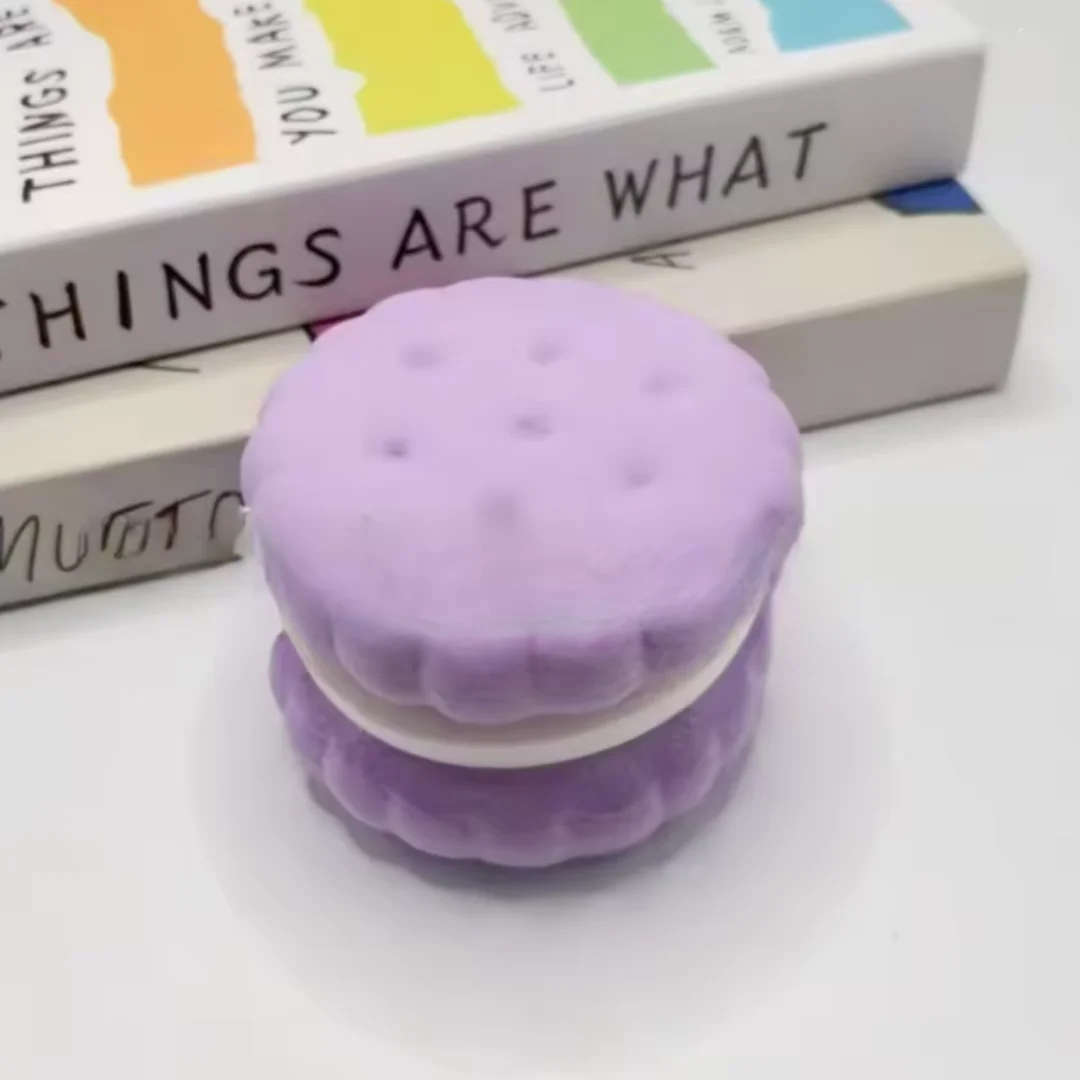Squishy Simulated Cake Squeeze Toy Stress Relief Slow Rising Sensory Fidget Toys for Anxiety ADHD Autism Adults ASMR Fun