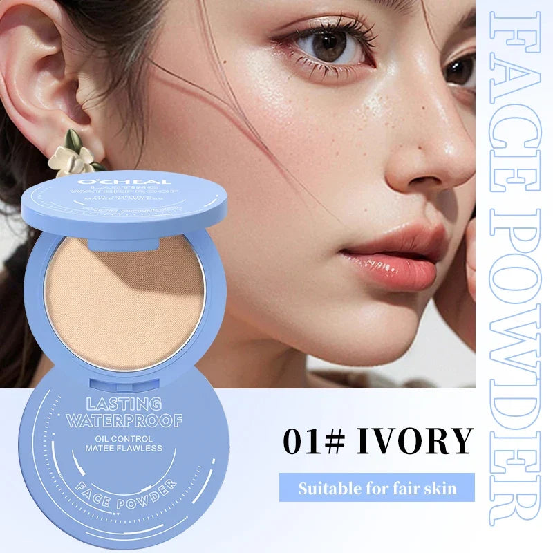Concealer Setting Powder Compact Multi-Color Natural Drying Oil-Controlling Long-Lasting Waterproof Face Full Coverage Makeup