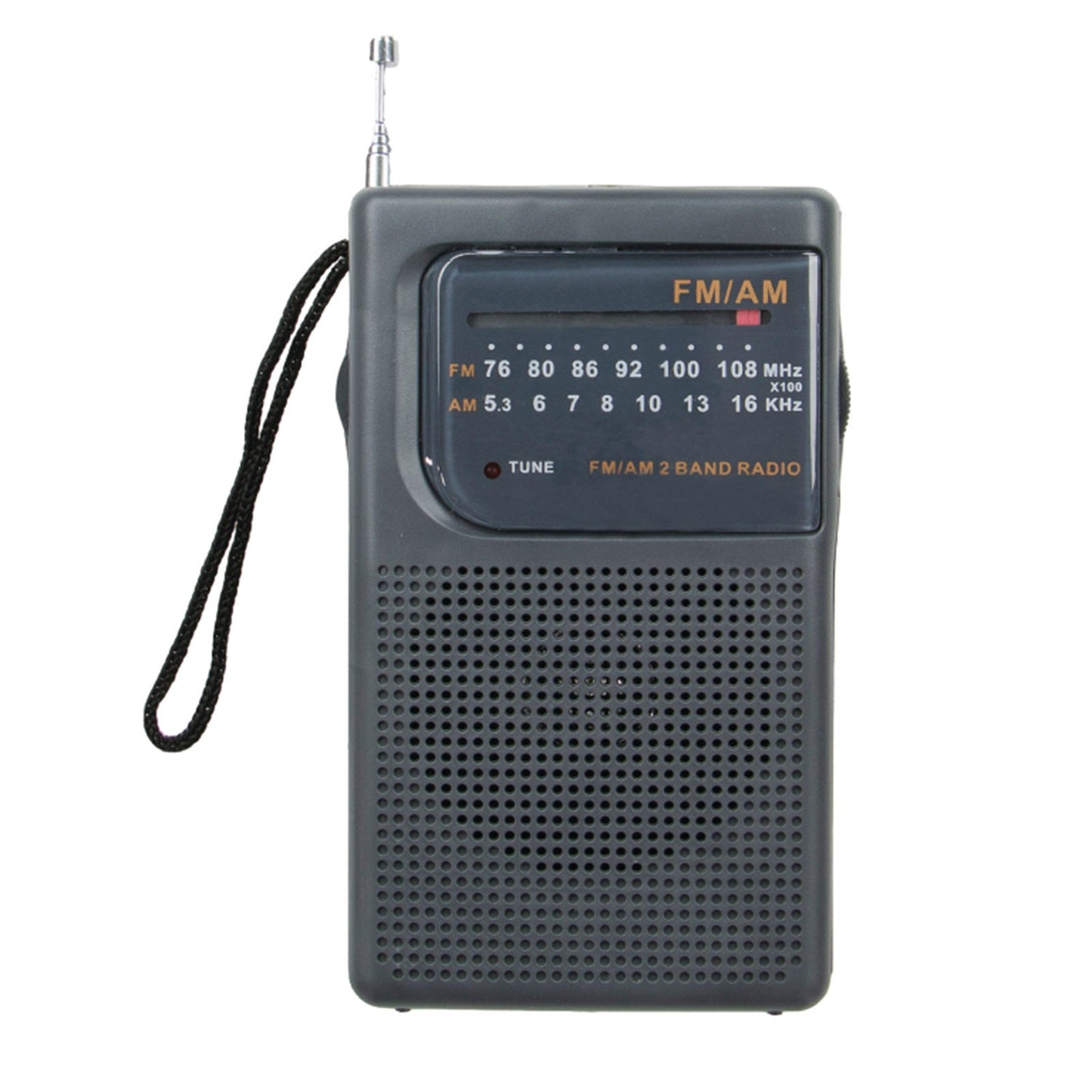 Supersonic AM/FM Pocket Radio in Black